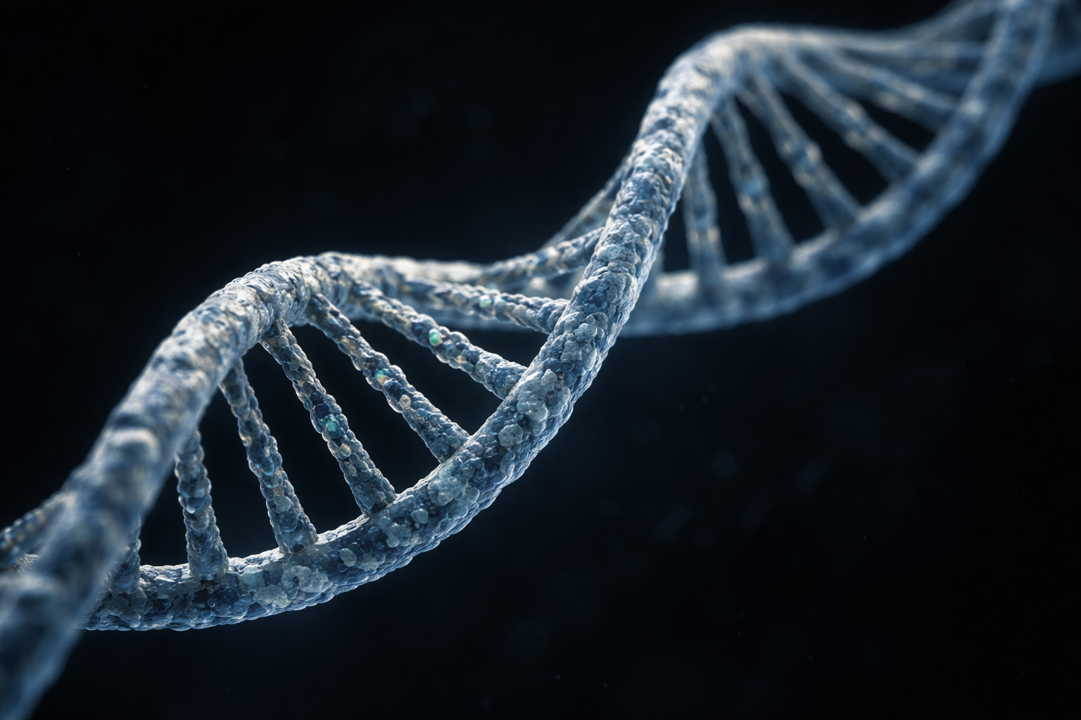 Information — Configuration Persists Through Structure DNA double helix illustrating biological information stored as repeating molecular configuration